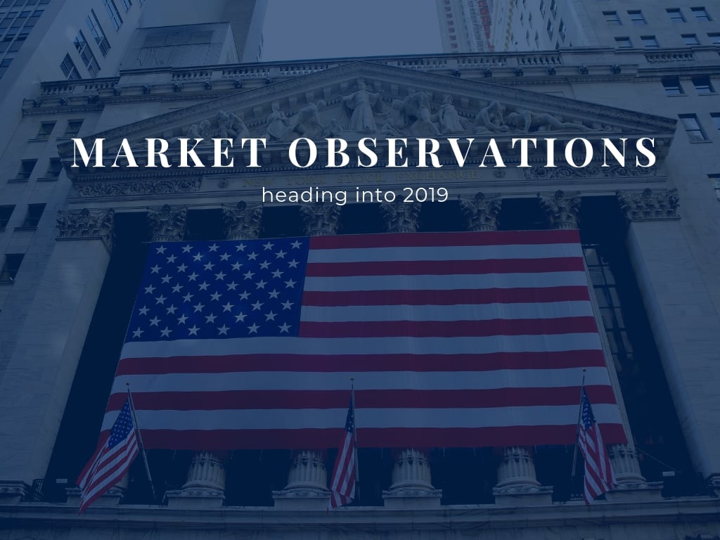 interesting market observations heading into 2019