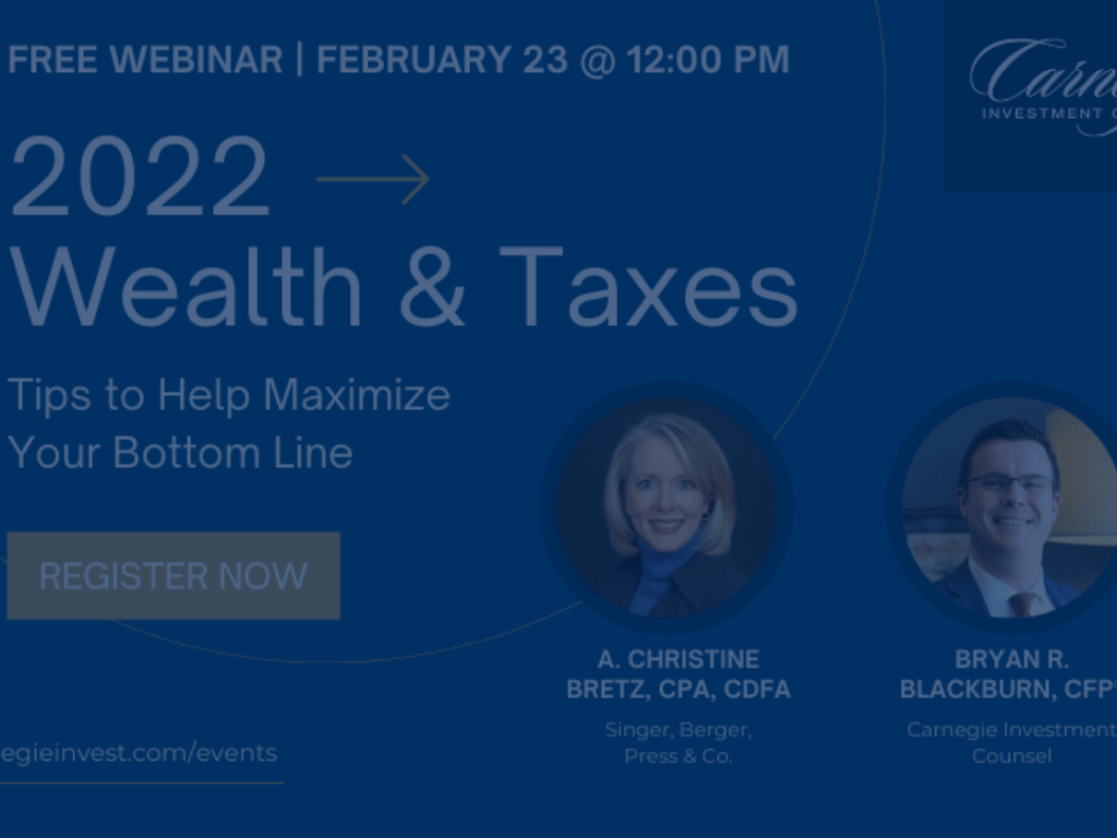 Wealth and Taxes Webinar Blog Post