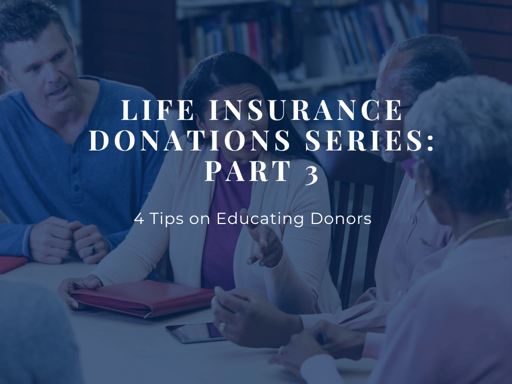 Donating life insurance to nonprofits tips